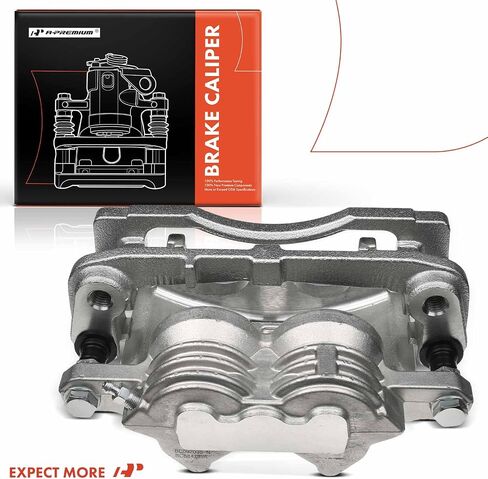 A-Premium Disc Brake Caliper Assembly with Bracket Compatible with Select Buick, Chevy, GMC, Isuzu, Olds & Saab Models - Rainier, SSR, Trailblazer, Envoy, Ascender, Bravada, 9-7x - Front Passenger in Saudi Arabia