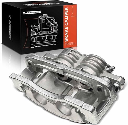 A-Premium Disc Brake Caliper Assembly with Bracket Compatible with Select Buick, Chevy, GMC, Isuzu, Olds & Saab Models - Rainier, SSR, Trailblazer, Envoy, Ascender, Bravada, 9-7x - Front Passenger in Saudi Arabia