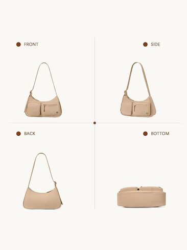 Telena Shoulder Bag Y2K Purse for Women Nylon Crescent Trendy Handbag with Adjustable Strap in Saudi Arabia