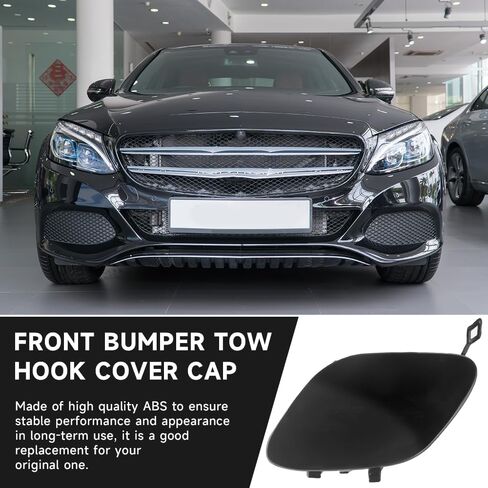 Front Bumper Tow Hook Cover Capor Mercedes-Benz C-Class W205 C180 C200 C220 C250 C280 C300 C320 C350 2015-2018(Only Applicable to Sports Models) | 2058850724 | in Saudi Arabia