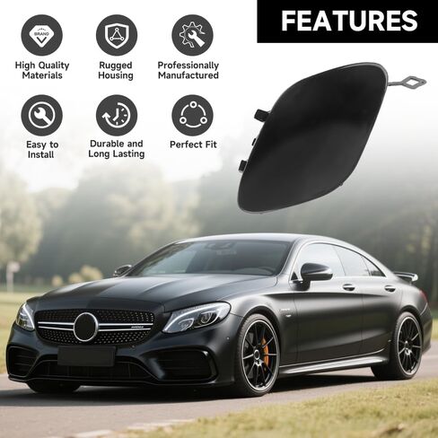 Front Bumper Tow Hook Cover Capor Mercedes-Benz C-Class W205 C180 C200 C220 C250 C280 C300 C320 C350 2015-2018(Only Applicable to Sports Models) | 2058850724 | in Saudi Arabia