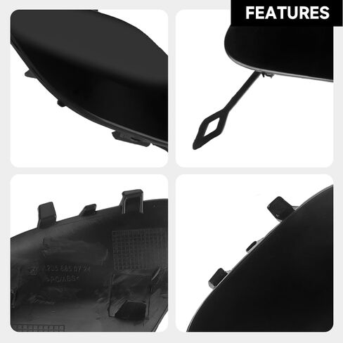 Front Bumper Tow Hook Cover Capor Mercedes-Benz C-Class W205 C180 C200 C220 C250 C280 C300 C320 C350 2015-2018(Only Applicable to Sports Models) | 2058850724 | in Saudi Arabia