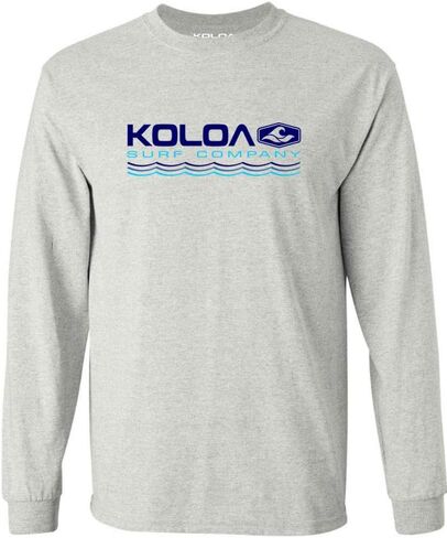 Koloa Surf Mens Endless Waves Logo Long Sleeve Cotton Tee in Reg, Big and Tall in Saudi Arabia