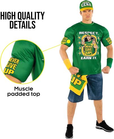 Morph John Cena WWE Costume Men, Wrestling Costume Mens, Halloween Costumes for Men in Saudi Arabia