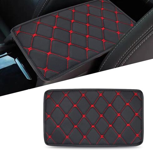 Car Center Console Cover, Soft Comfortable PU Leather Armrest Cover, Non Slip and waterproof Car Arm Rest Cover Pad, Car Interior Accessories, Universal for SUV Truck Vehicle (Blue) in Saudi Arabia