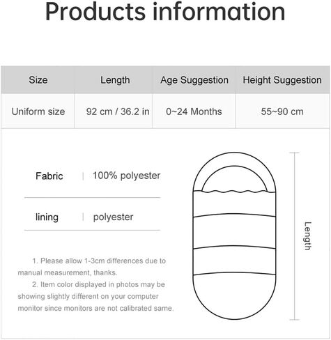 Baby Stroller Bunting Bags Stroller Footmuff Universal Sleeping Bag Winter Outdoor Hooded Bunting Bag Windproof and Water-Resistant Suitable Below 5 ℃ in Kuwait