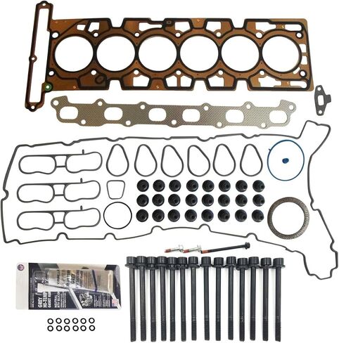 Partsflow Head Gasket Set W/Head Bolts for Buick Rainier for Chevy Trailblazer for GMC Envoy for GMC Envoy XL for GMC Envoy Xuv for Isuzu Ascender for Olds Bravada for Saab 9-7x 4.2L L6 VIN Code S in Saudi Arabia
