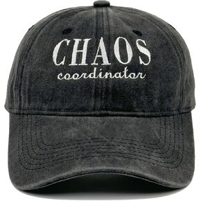Chaos Coordinator Baseball Cap - Embroidered Cotton Hat for Women Men Adjustable, Funny Gifts for Dad Teacher Nurse in Saudi Arabia