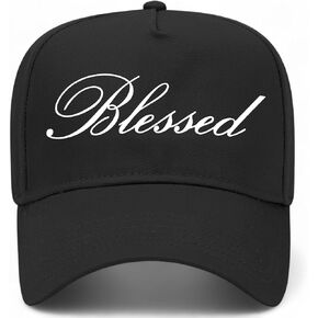 Blessed Cursive Vintage Trucker Hat | Premium Adjustable Snapback Baseball Hat for Men & Women in Saudi Arabia