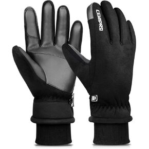 Cevapro Winter Thermal Gloves for Men Women, -20℉ Anti-Slip Waterproof Deerskin Suede Insulated Touchscreen Gloves. in Saudi Arabia