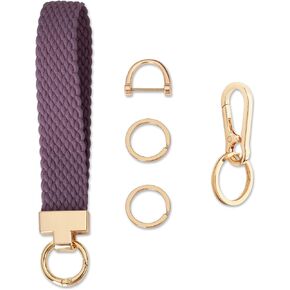 Keychain Wristlet for Car Keys, Elastic Braided Lanyard with Key Rings, Stretch Strap for Small Essentials and IDs in Saudi Arabia