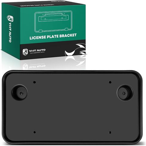 YHTAUTO Front License Plate Frame w/o Screws Compatible with Lincoln Town Car 2003-2011, Black Bumper License Plate Bracket, No Drill Licence Plate Holder in Saudi Arabia