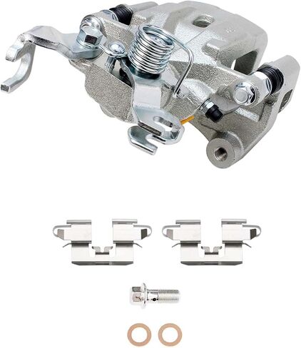 محور ديترويت - فرجار فرامل خلفي مكون من قطعتين لسيارة Ford Fusion Lincoln MKZ Zephyr Mazda 6 Mercury Milan، 2006 2007 2008 2009 2010 2011 2012، 2 فرجار فرامل قرصية مع استبدال الدعامة in Saudi Arabia