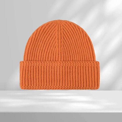 Color Block Knit Beanie Hat with Contrast Cuff for Stylish and Casual Wear in Saudi Arabia