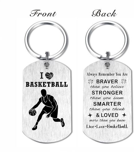 Yobent Basketball Gifts for Teen Boys, Basketball Lover Keychain for Birthday Christmas Valentines Day in Saudi Arabia