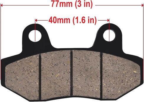 RedCap GY6 Chinese Scooter Front Disc Brake Pad Set for GY6 50cc 125cc 250cc 260cc 300cc Scooters TANK 200 Honda CBX Yerf-Dog Spiderbox GX150 ATV Dirt Pit Bike Go Kart Roketa TaoTao Baja Chinese Model in Saudi Arabia