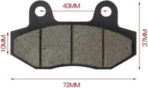 RedCap GY6 Chinese Scooter Front Disc Brake Pad Set for GY6 50cc 125cc 250cc 260cc 300cc Scooters TANK 200 Honda CBX Yerf-Dog Spiderbox GX150 ATV Dirt Pit Bike Go Kart Roketa TaoTao Baja Chinese Model in Saudi Arabia