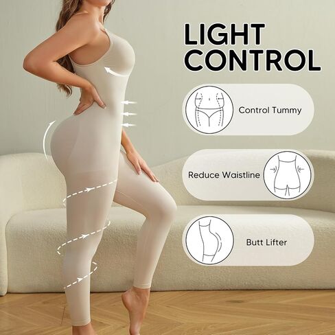 Unitard Jumpsuits for Women Tummy Control Capri Bodysuits Cropped Yoga Body Suit Compression Jumpsuits in Saudi Arabia