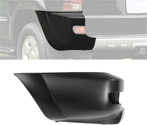 KUAFU Rear Bumper End Cap Compatible with 2003-2005 Toyota 4Runner Replacement for 5215335900 TO1104118 Bumper End Cover Plastic PP Unfinished Black Left Driver Side in Saudi Arabia
