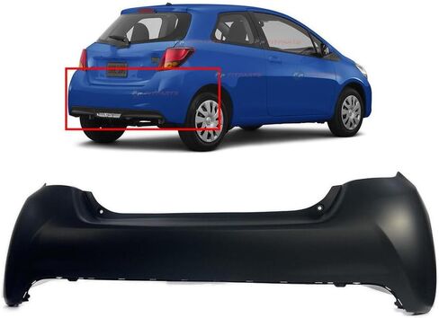 FitParts متوافق مع غطاء المصد الخلفي Toyota Yaris 2015-2017. معدة جديدة TO1100314 52159-0U917 in Kuwait