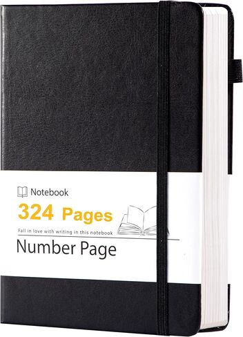 Yoment Lined Journal Notebook for Women Men 324 Pages Pink Leather Journals for Writing A5 Hardcover Journaling Notebooks 100 GSM Thick College Ruled Notebooks for Work School, Pink in Kuwait