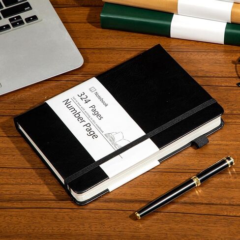 Yoment Lined Journal Notebook for Women Men 324 Pages Pink Leather Journals for Writing A5 Hardcover Journaling Notebooks 100 GSM Thick College Ruled Notebooks for Work School, Pink in Kuwait