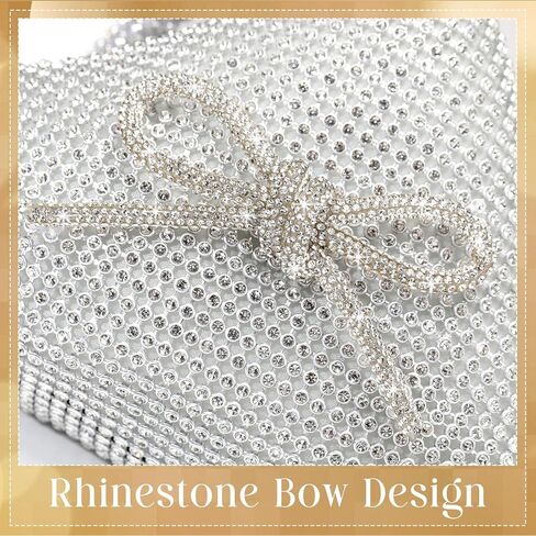 Women's Rhinestone Bow Clutch Evening Bags Sparkly Glitter Triangle Purse for 1920s Party Prom Wedding in Saudi Arabia