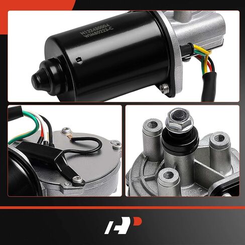 A-Premium Front Windshield Wiper Motor Compatible with International Harvester, Freightliner, Western Star, Peterbilt, Kenworth, Volvo, Mack Models - 9200, 9400, 9900, 5500, 5900, Columbia, Century in Saudi Arabia