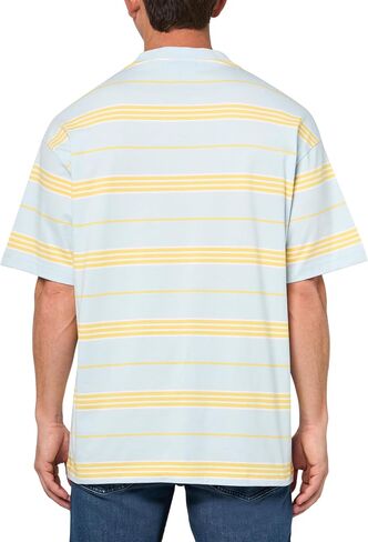 HUGO Men's Engineered Stripe Cotton T-Shirt in Saudi Arabia