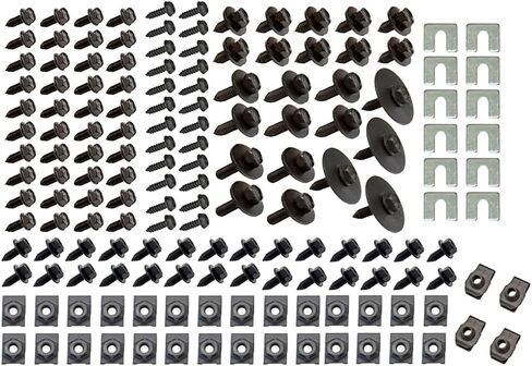 Inline Tube Compatible with 1964-81 GM (All Models) Front Fender End Bolt Kit Common to All GM, 158pc in Saudi Arabia