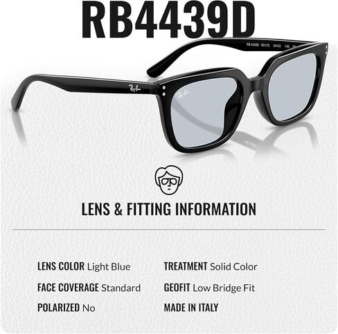 Ray-Ban RB4439D Square Shaped Sunglasses for Men & Women with Official RAYBAN Eyewear Kit in Saudi Arabia