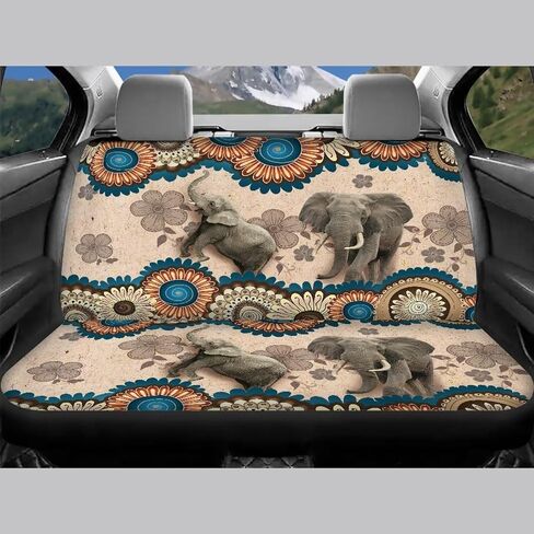 Deer Flag Tree Camo Pattern Car Seat Covers Full Set, Front Seat Covers and Split Rear Bench Seat Covers, Universal Fit for Most Cars, Sedan, Truck, SUV in Saudi Arabia