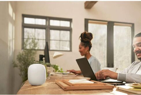 Google Nest WiFi Pro - Wi-Fi 6E - Reliable Home Wi-Fi System with Fast Speed and Whole Home Coverage - Mesh Router - 2 Pack - Snow (Renewed) in Saudi Arabia