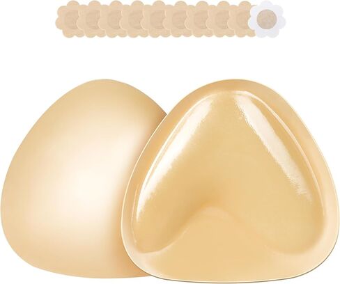 حشوات حمالة صدر لاصقة مزدوجة الجوانب، وسادات لاصقة قابلة لإعادة الاستخدام مع بطانة للبيكيني وملابس السباحة وحمالات الصدر الرياضية والفساتين بدون حمالات بيج B in Kuwait