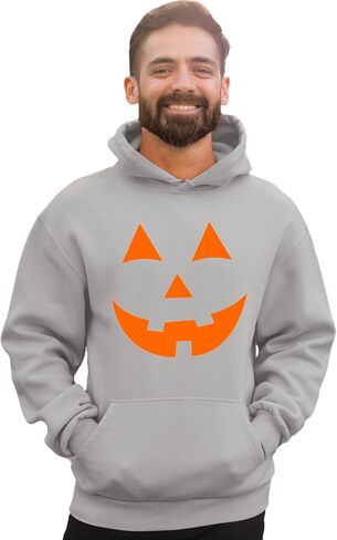 Go All Out Jack O Lantern Pumpkin Face Halloween Funny Mens Women Youth Sweatshirt Hoodie in Saudi Arabia