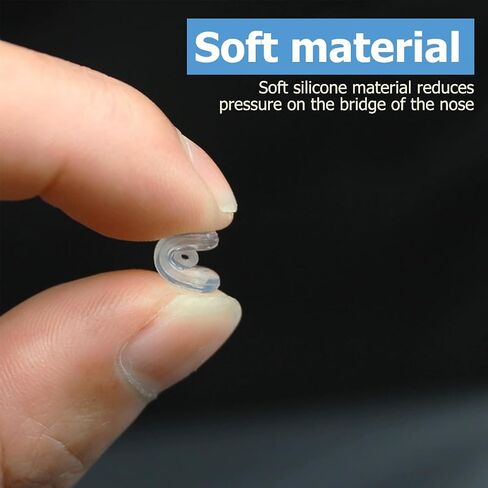 20 Pairs of Soft Silicone and PVC Eyeglass Nose Pads Set, Eyeglasses Repair Kit, Soft Silicone and PVC Models in Saudi Arabia