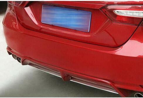 x xotic tech Rear Bumper Lower Lip Cover Trim, Red Stainless Steel, Compatible with Camry SE XSE 2018-2024 in Saudi Arabia