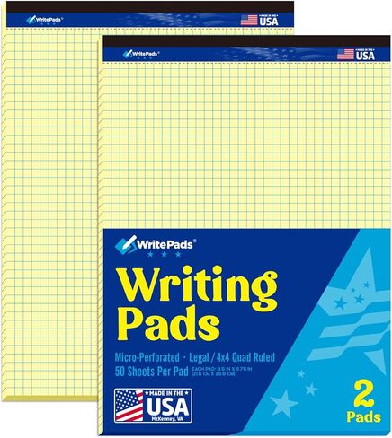 منصات ورقة ملاحظة ورقية ، وسادة ورقية محكم (4 × 4) ، وسادة الورق 8.5 × 11 بوصة الشبكة ، والرسم البياني الأبيض ، وسادات قانونية ، 2 من 50 ورقة ، دفتر ورقي هندسي صغير ، مصنوعة in Kuwait
