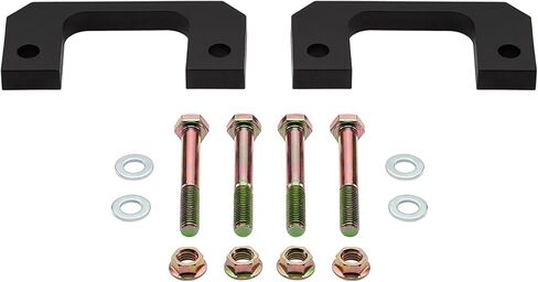 Supreme Suspensions - 2.5" Lowering Kit for 2007-2024 Chevrolet Silverado 1500 and GMC Sierra 1500 [6-Lug] High-Density Delrin Front Bottom Strut Spacers 2WD 4WD (Black) in Saudi Arabia