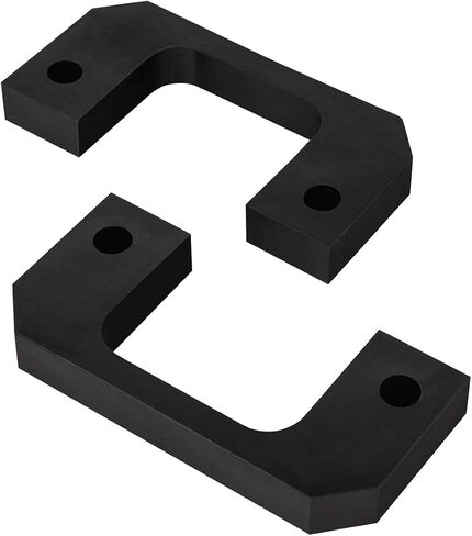 Supreme Suspensions - 2.5" Lowering Kit for 2007-2024 Chevrolet Silverado 1500 and GMC Sierra 1500 [6-Lug] High-Density Delrin Front Bottom Strut Spacers 2WD 4WD (Black) in Saudi Arabia