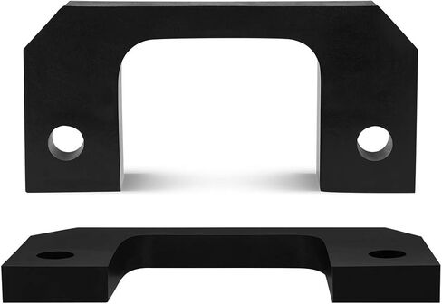 Supreme Suspensions - 2.5" Lowering Kit for 2007-2024 Chevrolet Silverado 1500 and GMC Sierra 1500 [6-Lug] High-Density Delrin Front Bottom Strut Spacers 2WD 4WD (Black) in Saudi Arabia