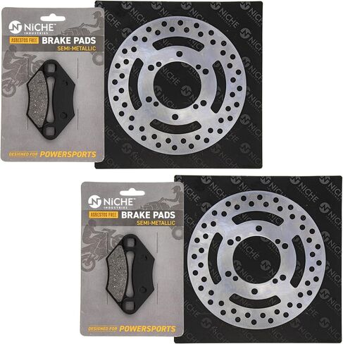 NICHE Front Brake Rotor Pad Semi Metallic Kit For Polaris Sportsman 500 Magnum 330 2202412 2200465 5211084 5242935 in Saudi Arabia