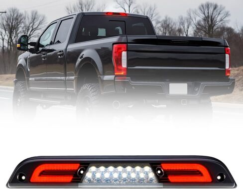 ضوء الفرامل الثالث الثالث LED لـ 2017-2022 Ford F250 F350 F450 F550 Super Duty Ranger Maverick 15-20 F150 F'ord Center مصابيح فرامل الكابينة الخلفية ذات التركيب العالي مع حشية الختم (عدسة دخان) in Kuwait