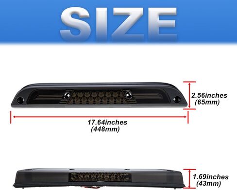 ضوء الفرامل الثالث الثالث LED لـ 2017-2022 Ford F250 F350 F450 F550 Super Duty Ranger Maverick 15-20 F150 F'ord Center مصابيح فرامل الكابينة الخلفية ذات التركيب العالي مع حشية الختم (عدسة دخان) in Kuwait