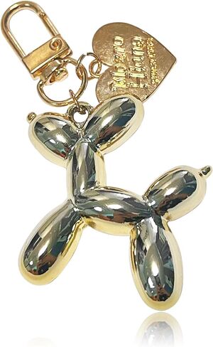 Cute Balloon Dog Design Keychain, Fun Bag Charm Accessories for Purse, Backpack, or Car Keys in Saudi Arabia
