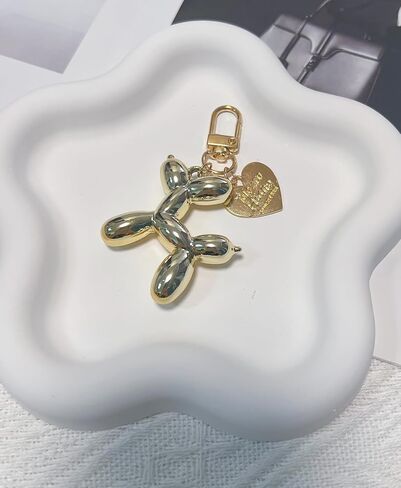 Cute Balloon Dog Design Keychain, Fun Bag Charm Accessories for Purse, Backpack, or Car Keys in Saudi Arabia