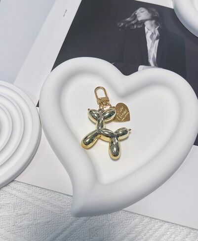 Cute Balloon Dog Design Keychain, Fun Bag Charm Accessories for Purse, Backpack, or Car Keys in Saudi Arabia