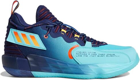adidas Dame 7 Extended Play Basketball Shoes Dark Blue/Bright Blue/Solar Gold Men's 8, Women's 9 Medium in Saudi Arabia