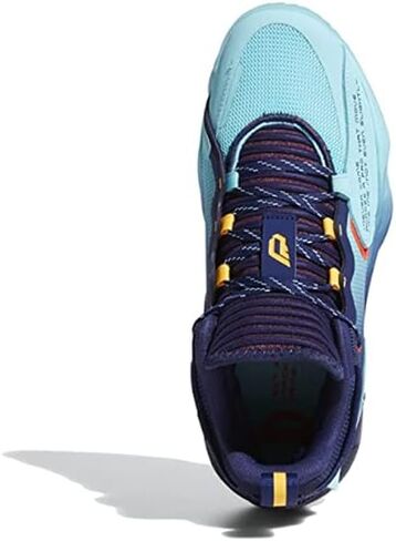 adidas Dame 7 Extended Play Basketball Shoes Dark Blue/Bright Blue/Solar Gold Men's 8, Women's 9 Medium in Saudi Arabia
