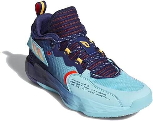 adidas Dame 7 Extended Play Basketball Shoes Dark Blue/Bright Blue/Solar Gold Men's 8, Women's 9 Medium in Saudi Arabia